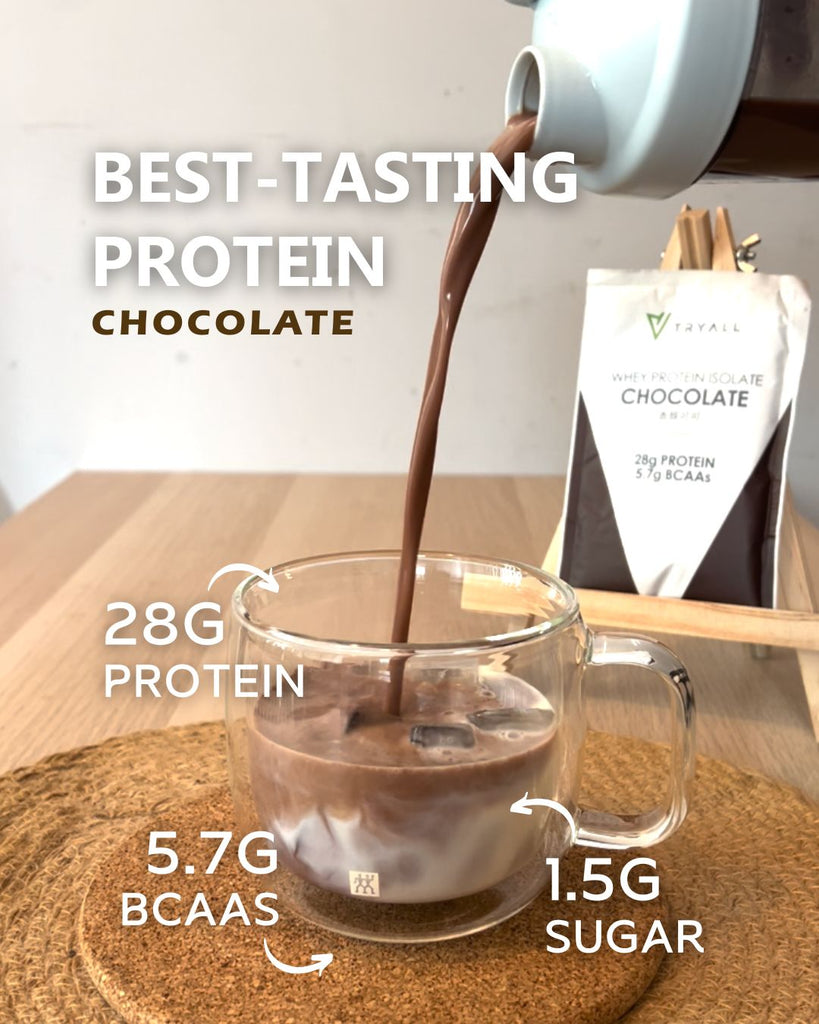 Mixing whey protein with coffee