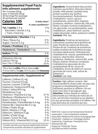 Matcha Whey Protein Concentrate
