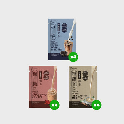LIGHT BUNDLE (3 Milk Tea Flavours) - 12 Packs