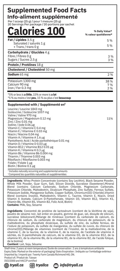 Sesame Milk Whey Protein Concentrate
